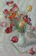 Red Tulips Still Life